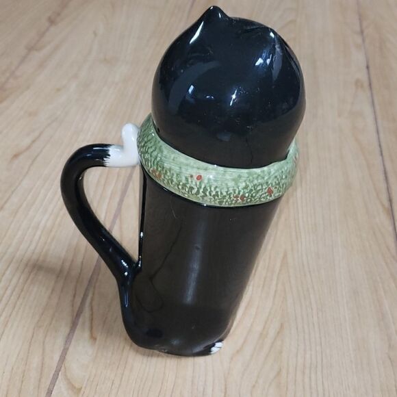 ONEIDA CHRISTMAS CATS TALL LATTE MUG WITH LID - Picture 3 of 5